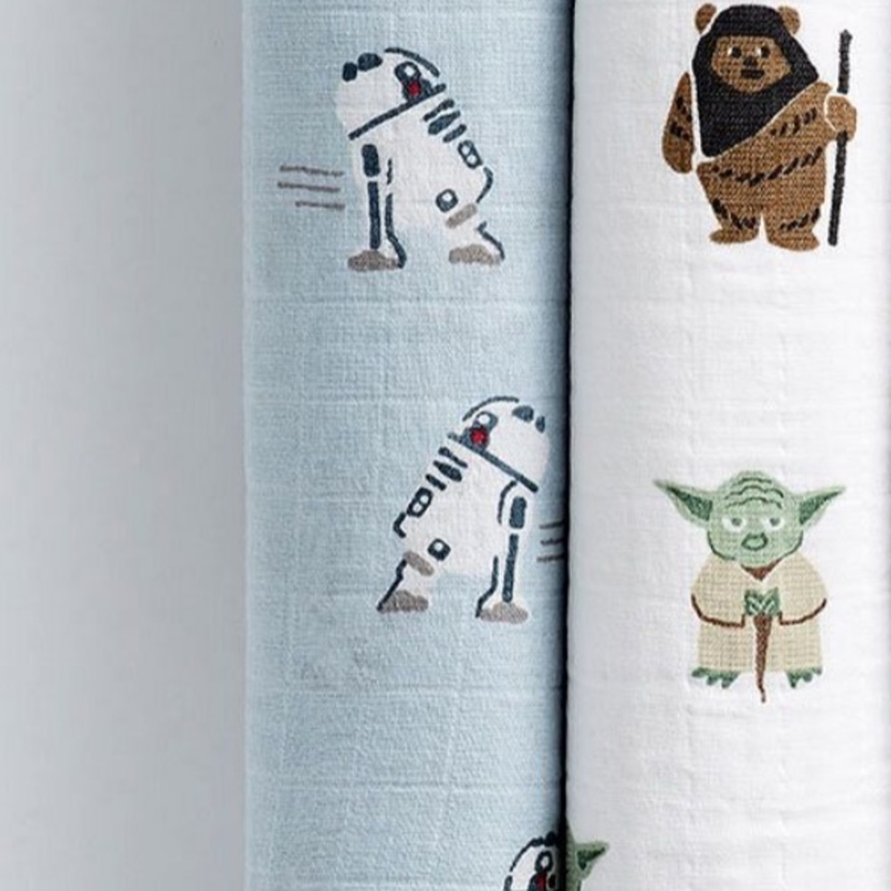 2 Starwars Pottery Barn Kids Muslin Swaddles